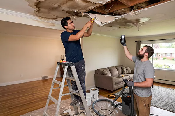 Ceiling Water Damage Restoration Nampa